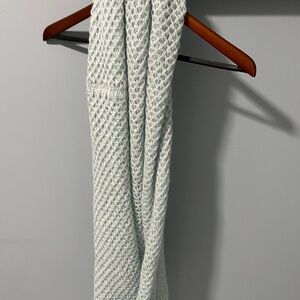 LOFT Soft Knit cowl Scarf in Pale blue/Green
